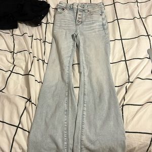 ultra high rise ultra flare jeans